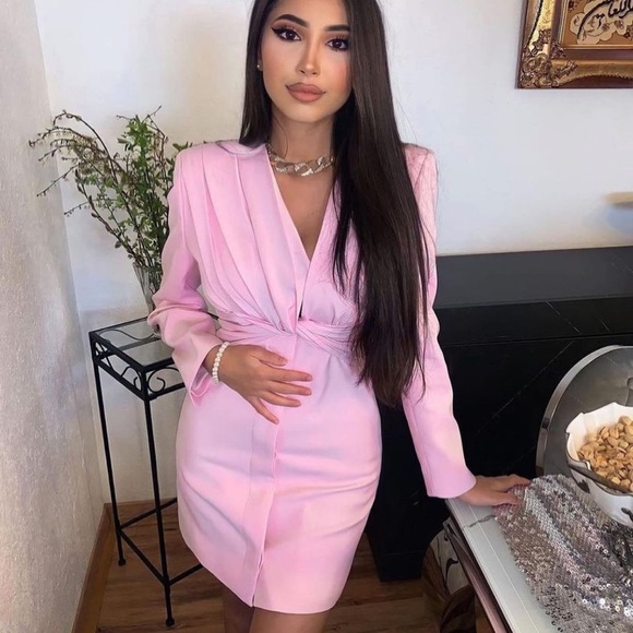Zara Dresses & Skirts - Zara Bloggers Favorite Draped Blazer Dress